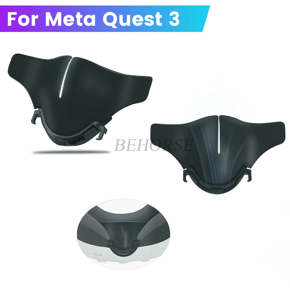 Silicone Blackout Nose Rest For Meta Quest 3 Nose Bridge Protective Cover Accessories Durable Silicone Nose Pad VR Accessories