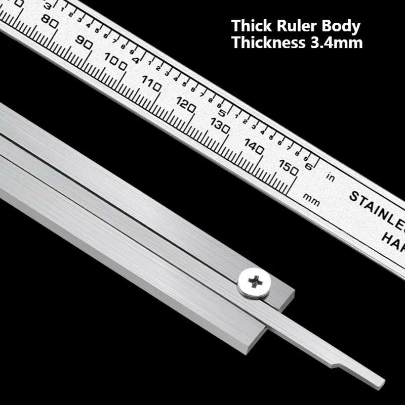 Calibrador Digital de acero inoxidable LCD de 150mm con retroiluminación, calibrador Vernier electrónico, regla micrométrica de 6 pulgadas, herramienta de medición