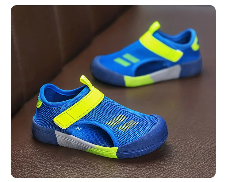 Kleinkind Baby Sommerschuhe Atmungsaktive Anti-Rutsch-Walking-Sneaker für Kinder Jungen Lässige Wanderschuhe Größe 23-36 – Detail 6