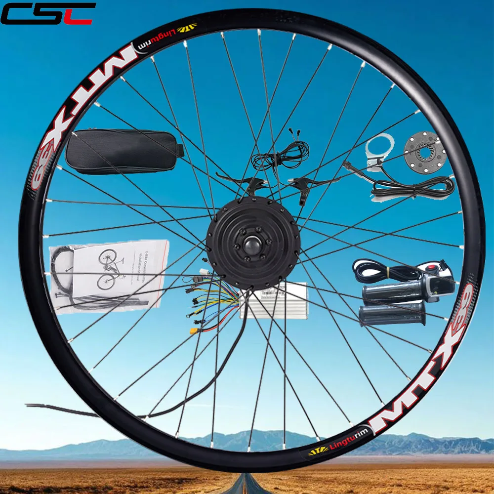 CSC دراجة كهربائية تحويل عدة 36 فولت 250 واط 350 واط 500 واط 48 فولت 500 واط 750 واط E-الدراجة محور دراجة نارية عجلة عدة MTX SW900 حافة 20-29 بوصة #1