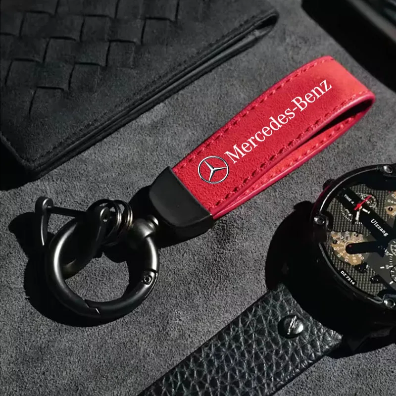 Women Accessories Outlet - Suede Leather Man Keyring Key Chain