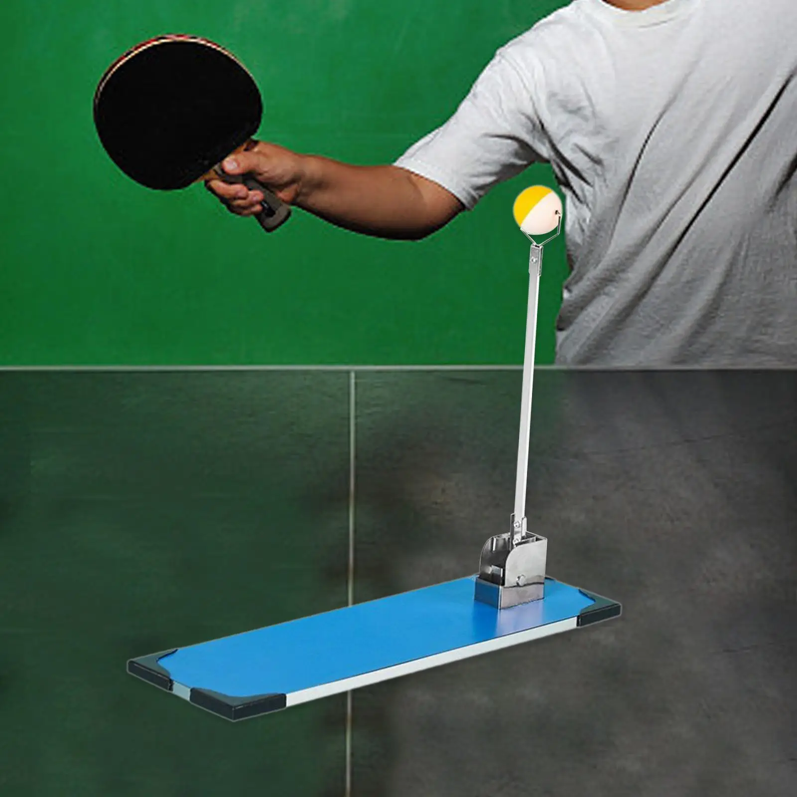 Booster do tênis de mesa para crianças e adultos, coordenação olho mão, prática antiderrapante, bola de pingpong, treinador Artefato, não Sparring necessário