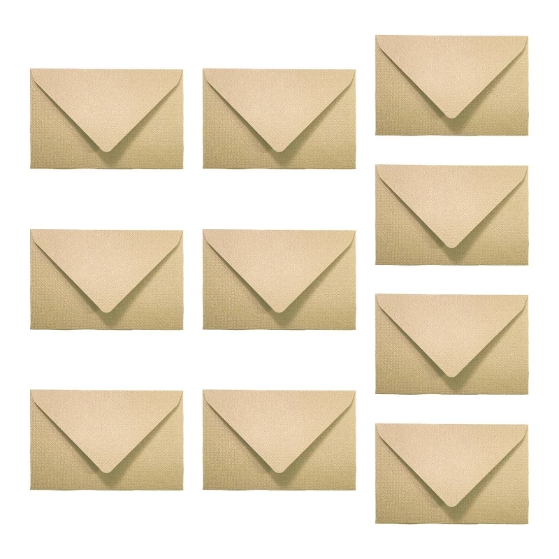 Enveloppes en papier à rabat en V, 10 pièces, pour Invitations, Notes, lettres, envoi professionnel, enveloppes colorées,