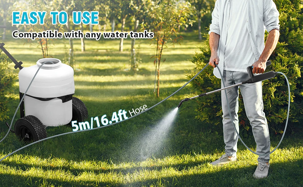 Sylstar New Arrival Garden ABS Knapsack Electric Battery Automatic Power Sprayer Pump