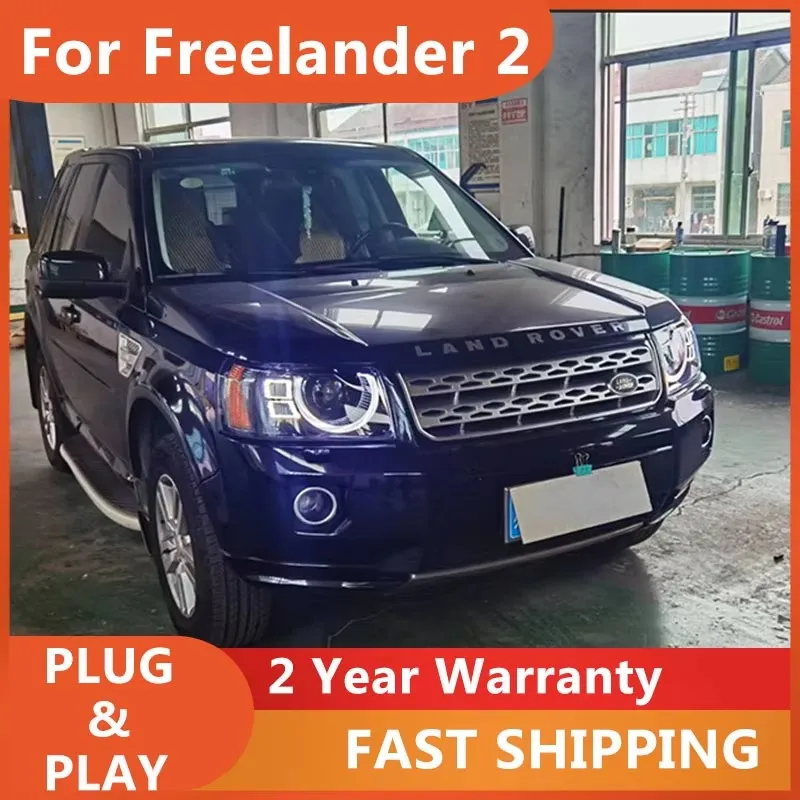 

Стайлинг автомобиля в сборе для фар Land Rover 2010-2015 Freelander 2 фары DRL указатель поворота ближний свет проектор