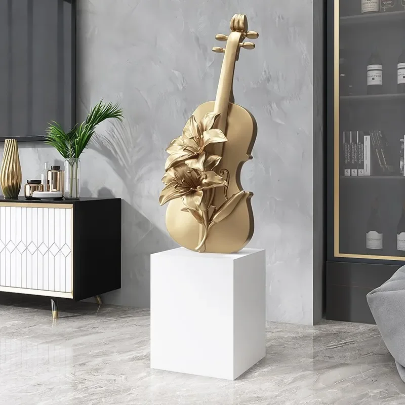 

Light Luxury Violin Living Room Large Floor Ornaments Sofa Home Ornament