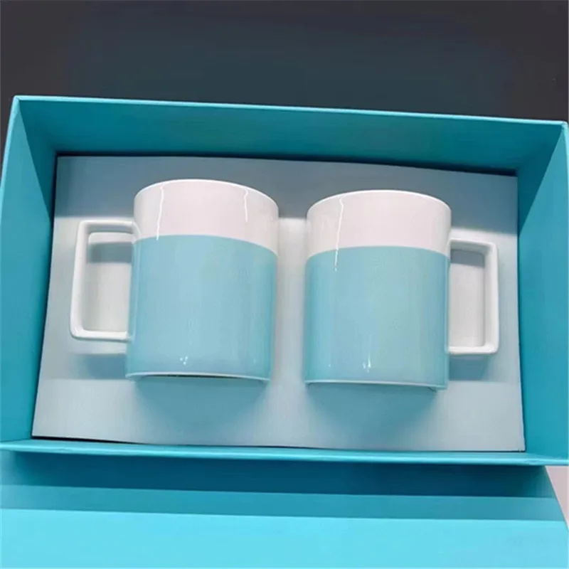 

Coffee Mugs Tea Milk Cup Set Ceramic Bone China Material With Handle & Gift Box Packaging Wedding & Bithday Present New Arrivals