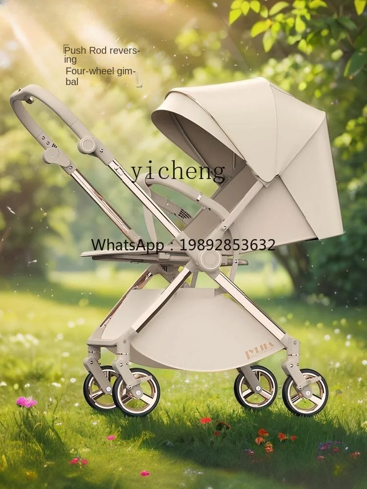 

ZZ Baby Stroller Two-Way Implementation Can Sit and Lie Lightweight Foldable and Portable Stroller Portable Stroller