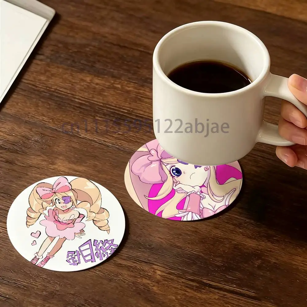 Nui Harime K-Kill la Kill Heat-Resistant Pine Coasters Lightweight Sturdy for All Drinkware Easy to Clean