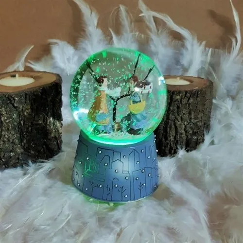 Hediyekanalı Winter Tale A Water Globe Big size Motorlu Lighted Snow Globe