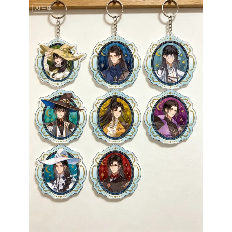 Mao Dao Zu Shi Anime Großmeister der Dämonischen Kultivierung Wei Wuxian Lan Wangji 6cm Acryl-Schlüsselanhänger Taschenanhänger