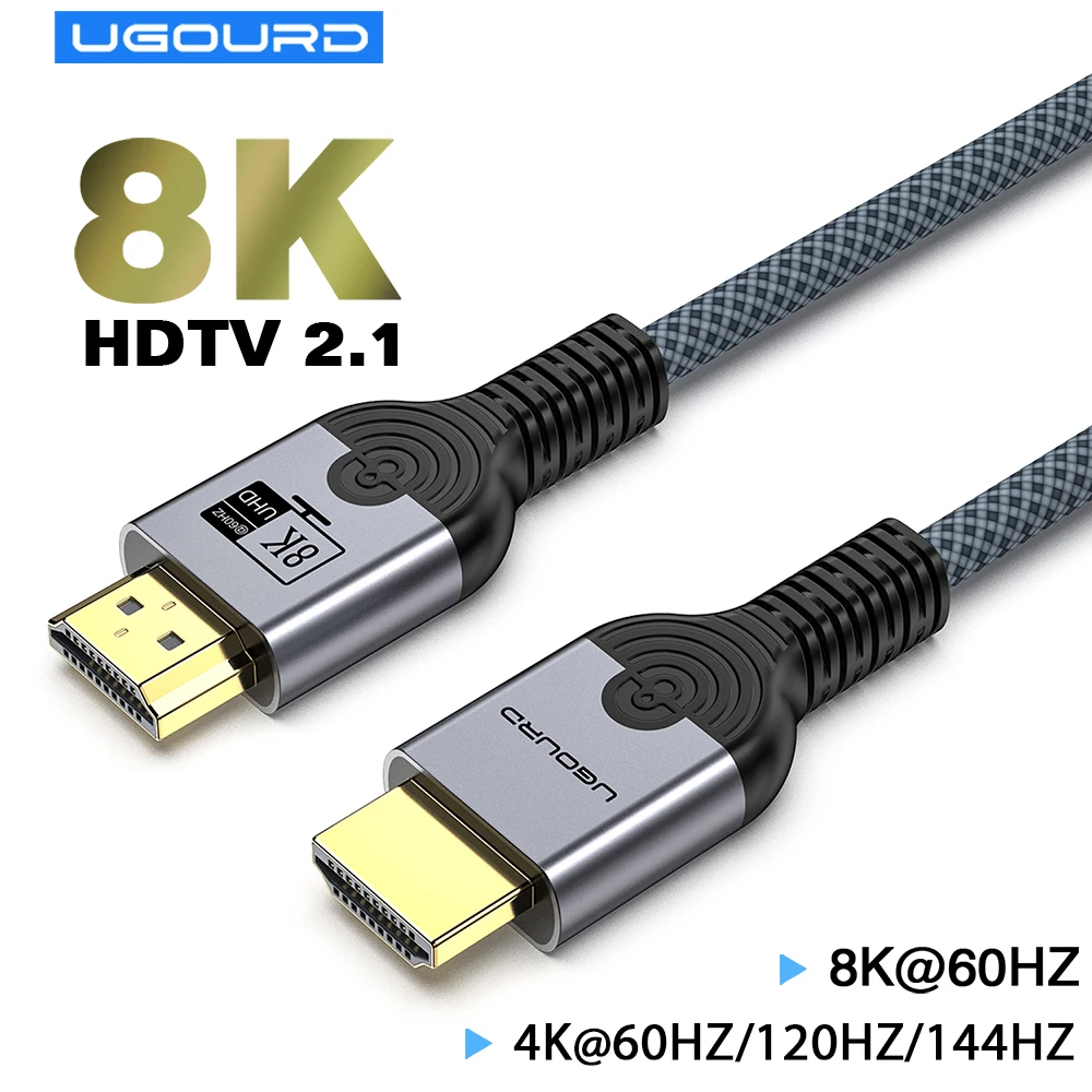 Kabel 2.1 zgodny z 8K HDMI, szybki, 48 Gb/s, dynamiczny HDR 8K/60Hz 4K/120 Hz UHD Kabel wideo o bardzo wysokiej rozdzielczości 3 m 5 m do telewizora HDTV