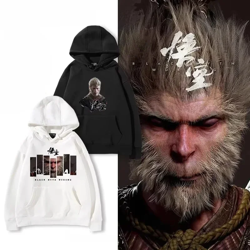 Game Black Myth Wukong Print Hoodies Men Women Fashion Sweatshirt Women Sweats Coats Hooded Pullovers Sportwear Oversized tops