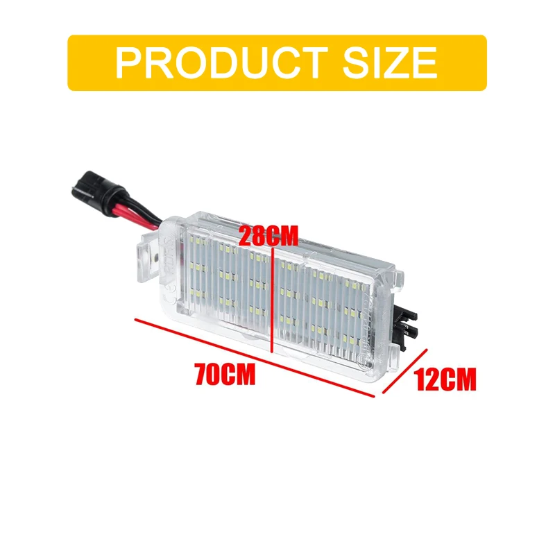 12V LED จำนวนหลอดไฟสำหรับ Chevrolet Camaro 2010 2011 2012 2013สีขาวใบอนุญาต Light Assembly