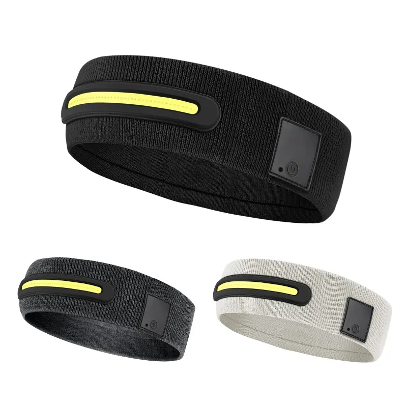 LED Luminous Headset with Strong Light Lumen Lighting, Rechargeable Sweat Absorption Special Long-life Luminous Headlight