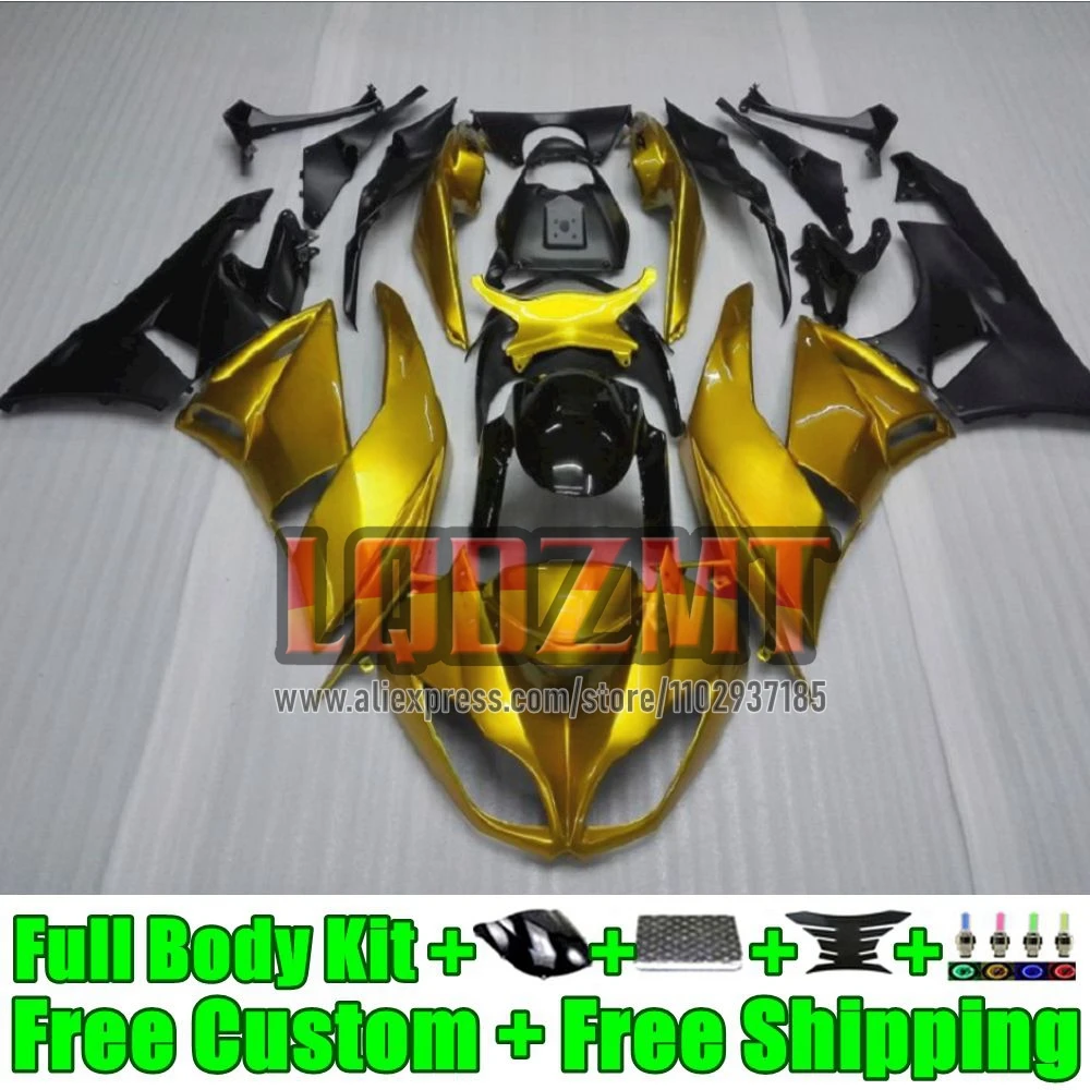 Injection Body For KAWASAKI NINJA ZX-6R ZX636 ZX 6R 636 42No.51 golden stock ZX6R 2019 2020 2021 2022 ZX-636 19 20 21 22 Fairing