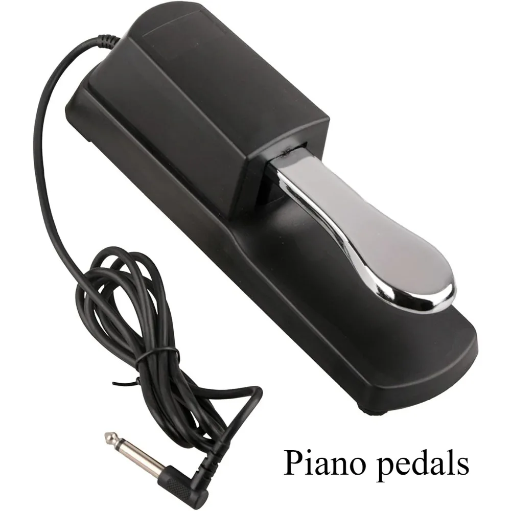 Pedal de sustentação, pedal amortecedor profissional, pedal de piano universal para teclados eletrônicos midi de piano