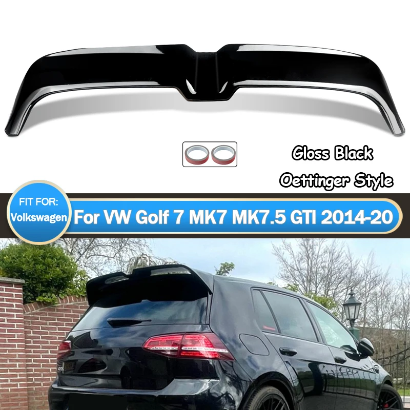 Magickit Oettinger Style Heckspoiler für Volkswagen GOLF 7 MK7 MK7.5 GTI R 2014-2020 Kofferraumlippe Dachspoiler Ducktail-Spoiler