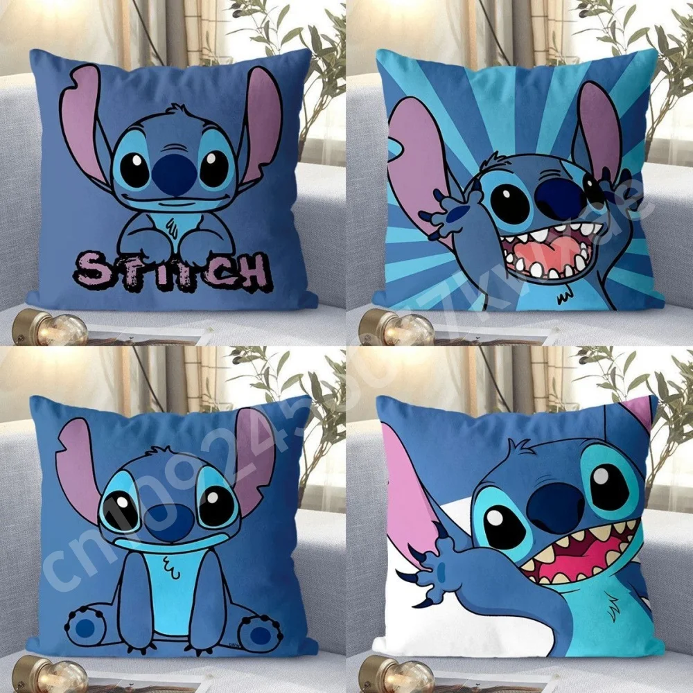 

Miniso Lilo&Stitch Kawaii Printed Children's Room Sofa Decoration Pillowcase Room Decoration party sofa Bedroom Pillowcase