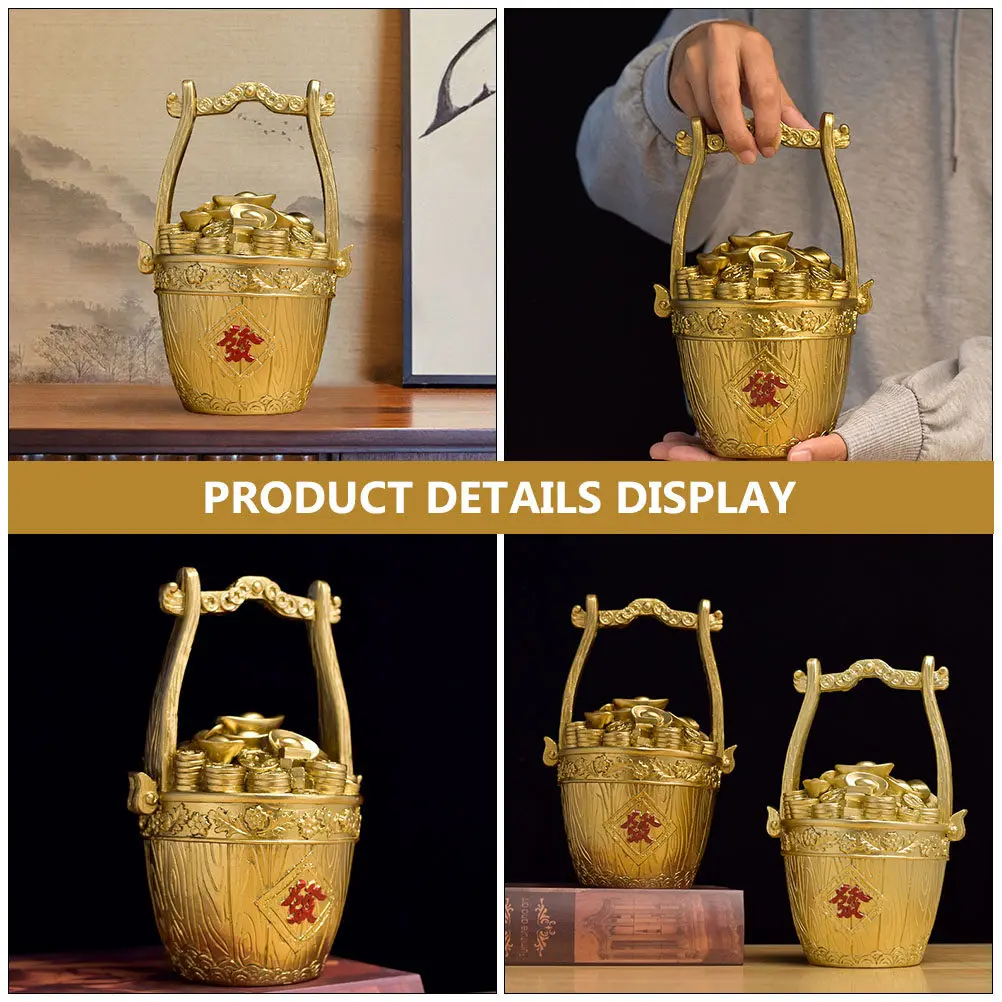 1Pcs Resin Cornucopia Adornment Traditional Style Bright Color Festival Gift for Home Shop Office Desktop Decorative Layout Prop