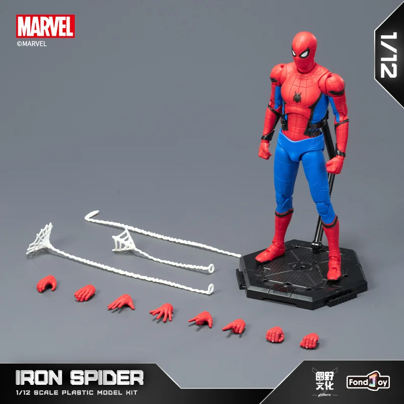 

Fondjoy Marvel Traditional Red And Blue Suit Spider Man Action Figure Piece Together Trendy Toys Ornaments Anime Peripheral Gift