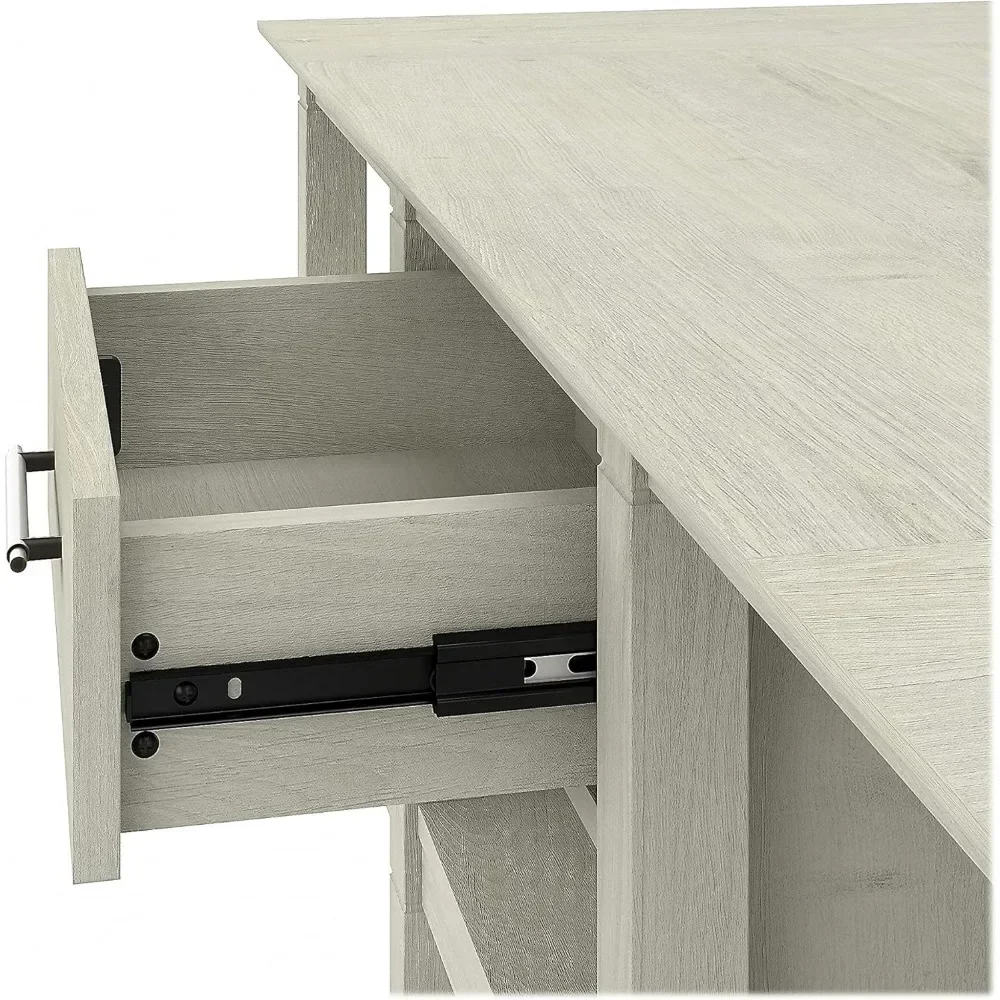 West Coffee Table with Storage in Linen White Oak REFRESHING HOME DECOR