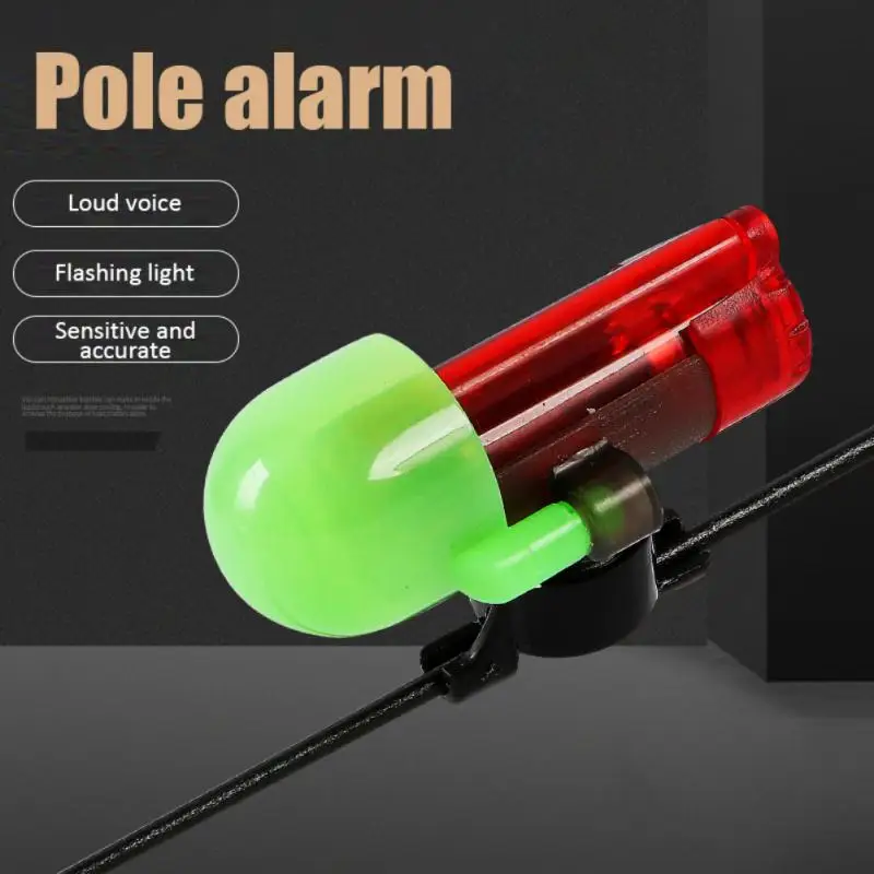 Fishing Fish Bite Alarm Electronic Buzzer Fishing Rod Loud LED Light Indicator Sound Bell Night Pole Bell Alert Fishing Tackle