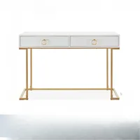 Vanity Desk with 2 Drawers,45 Inch Computer Desk Mordern Makeup Dressing Table Home Office Desk Laptop Study Writing Table White