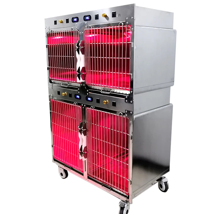 

LIZE Hospital Medical Equipment Ward Veterinary Stainless Steel Kennel Pet Cage Treatment Warm Cage Pet Cat