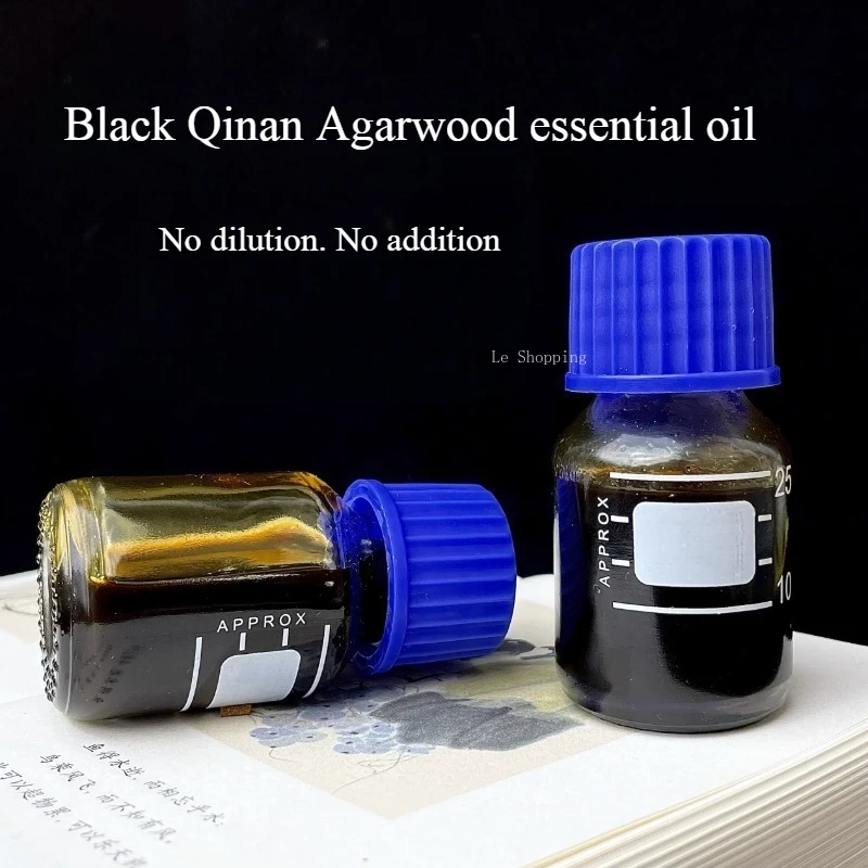 Six Stars Black Qinan Agarwood Hainan aceite esencial supercrítico puro Zheng sin dilución sin aditivos fragancia dura mucho tiempo