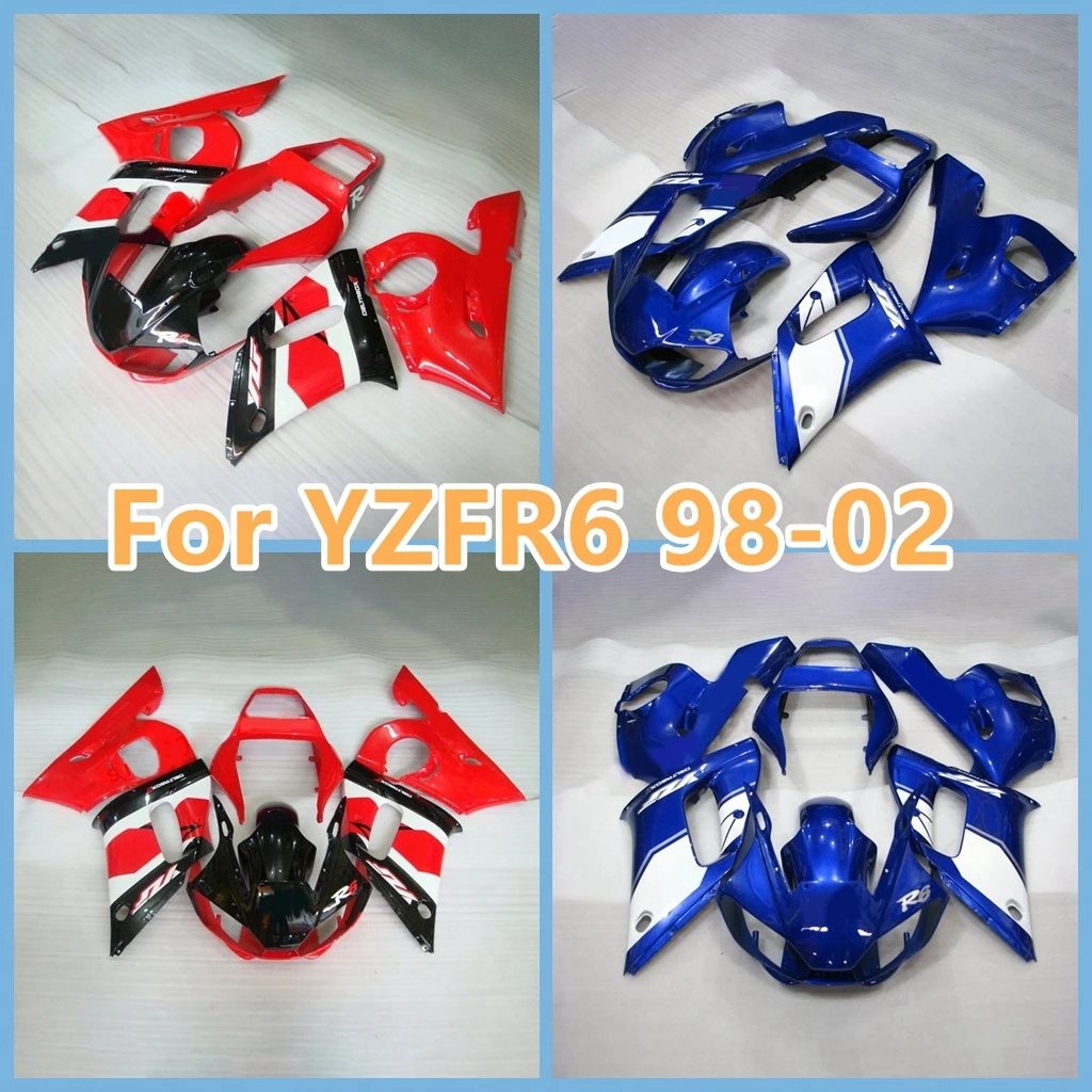 

ABS Motorcycle Fairings Kit for YAMAHA YZF-R6 1998 1999 2000 2001 2002 YZFR6 98-02 Sportbike Road Racing Aftermarket Bodywork