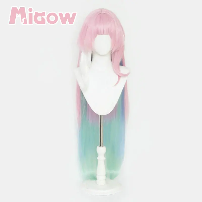 Game Honkai: Star Rail Cyrene Cosplay Wig Miaow High Quality Three Color Gradient Cosplay Wig