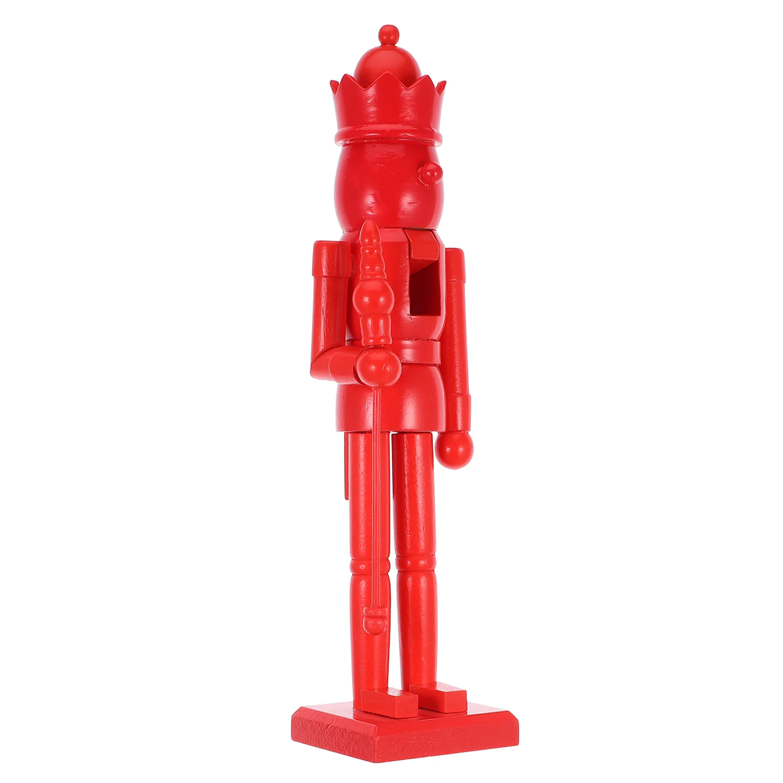 

1pcs Wooden Nutcracker Soldier Wooden Nutcracker Puppet Ornament Diy Craft Kit Christmas Decoration Home Office Cafe Decor