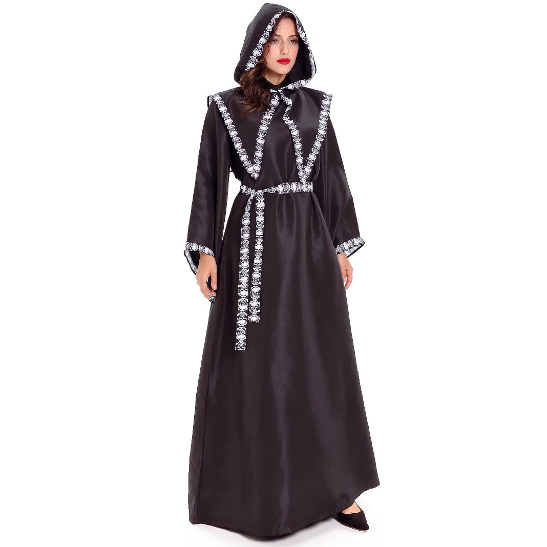 loween Costume Lady Gioco di ruolo Mantello con teschio Morte Dio della Dea Abbigliamento da palcoscenico etnico da donna Primavera Estate Nuovo arrivo