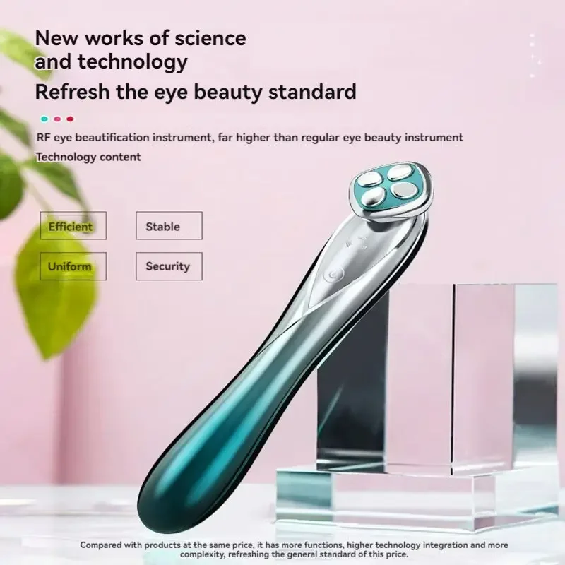 Dispositivi per la bellezza degli occhi a radiofrequenza EMS Sollevamento degli occhi a microcorrente per schiarire le borse degli occhi Strumento di bellezza per massaggio delle linee sottili