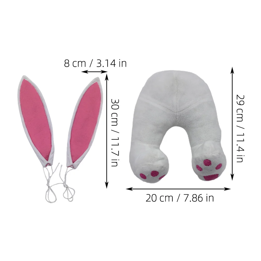 

1Set Easter Bunny Ear Butt Decor Lightweight Hanging Door Ornament Festive Wreath Accessory Easter Wall Porch Decorations