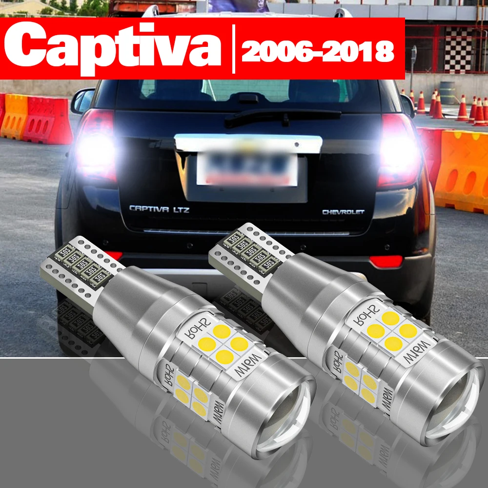 

For Chevrolet Captiva 2006-2018 2pcs LED Reverse Light Backup Lamp Accessories 2009 2010 2011 2012 2013 2014 2015 2016 2017