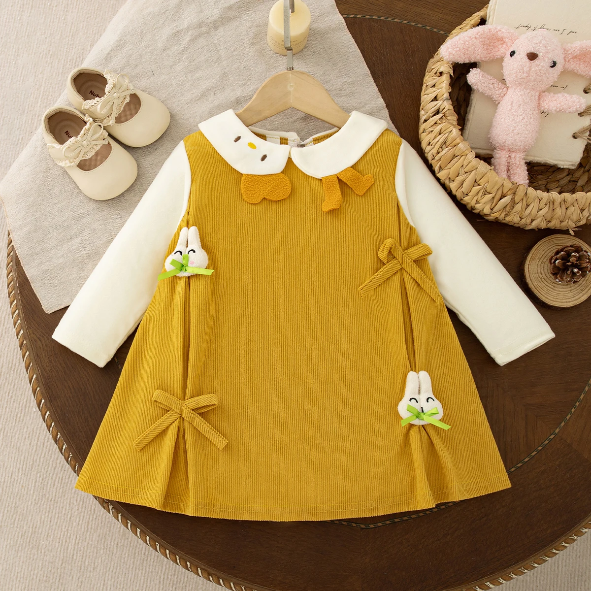 Baby Girl Dress Spring/Autumn Cartoon Cute Cotton Girl Dress Sweet Birthday Party Baby Dress Baby Girl Clothes