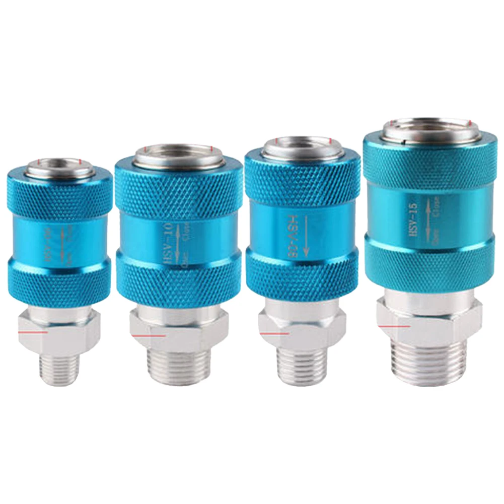 Slide Valve Pneumatic Manual Slide Valve Flow Control Manual Switch G1/8 1/4 3/8 1/2 For BSPT Thread HSV-06 HSV-08 HSV-10 HSV-15