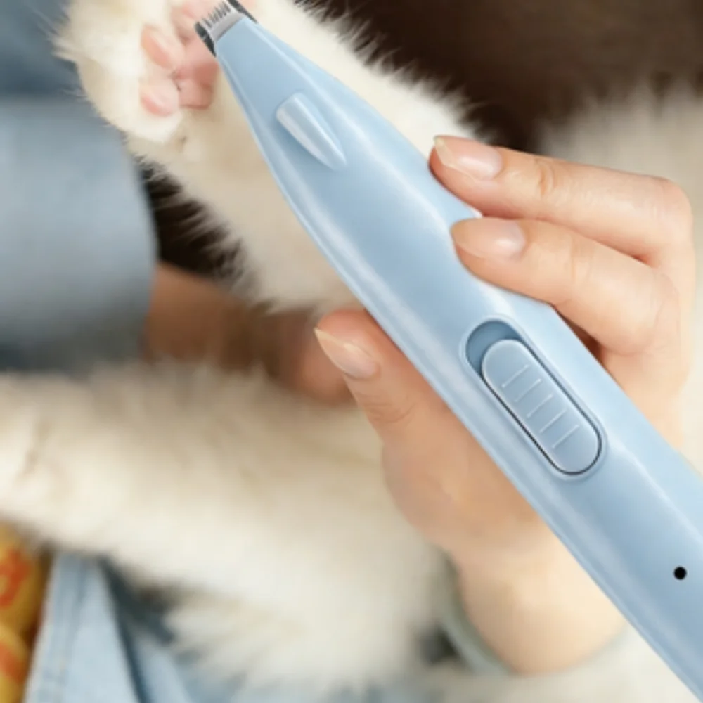 Rechargeable 2 in 1 Quiet Pet Grooming Clipper for Dogs Cats - 2 Colors Electric Trimmer for Paw or Ear Hair Shaving gallery 1