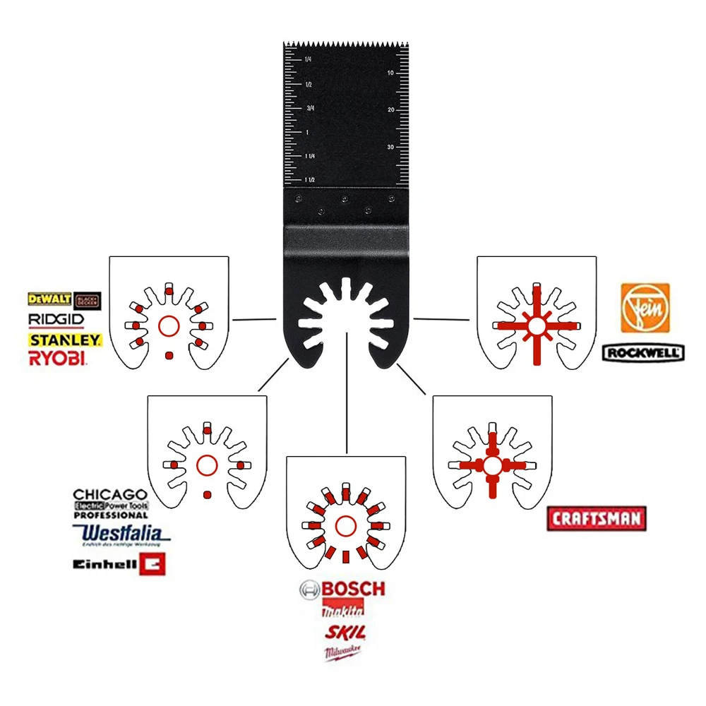 Imagem -04 - Multi-function Renovator Saw Blade Grupo Oscillating Saw Blade Acessórios para Ferramentas Elétricas Cortador Universal 50 Pcs 20 Pcs 10 Pcs Pcs