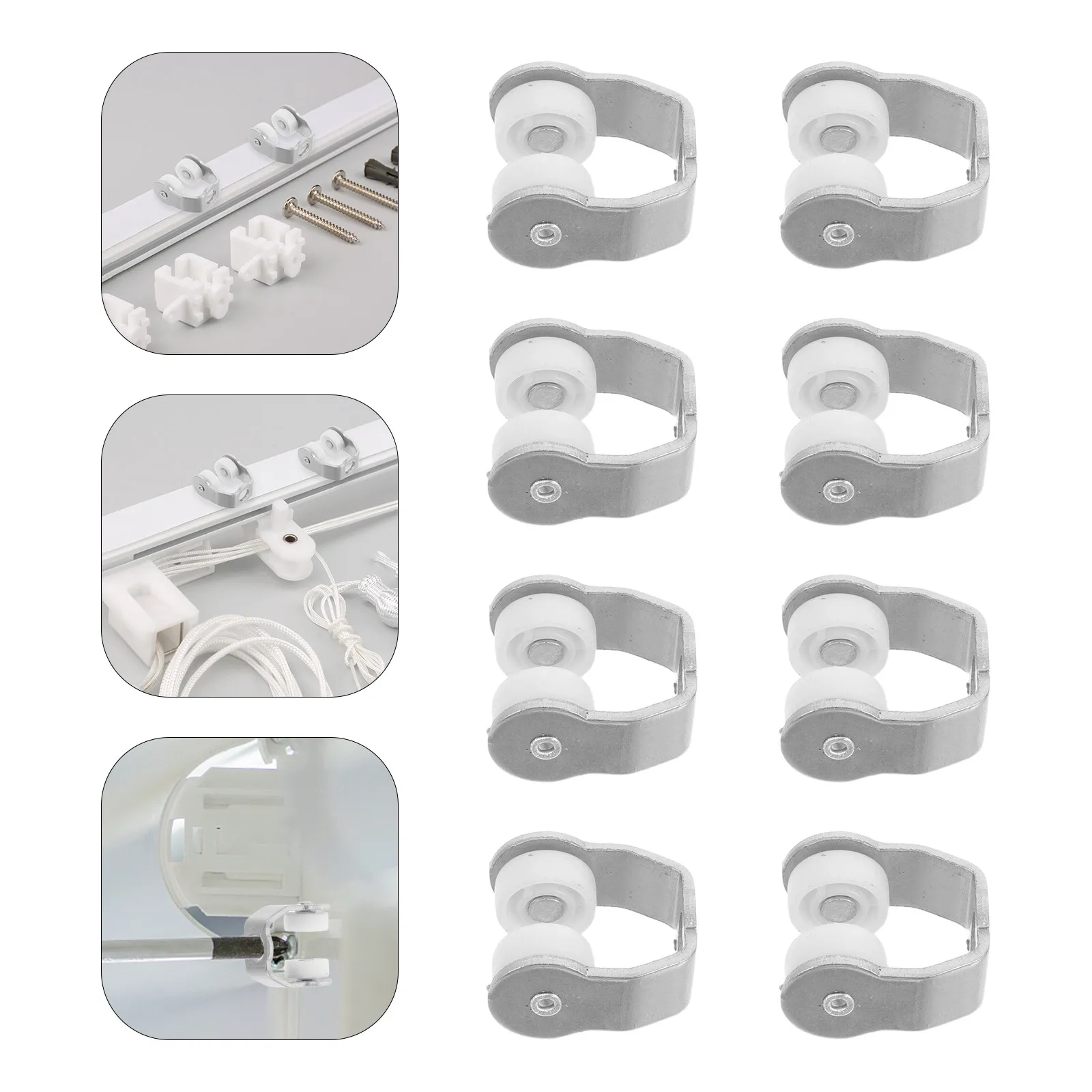Curtain Rod Window Halloween Christmas Bamboo Curtain Roller Bamboo Roller Curtain Curtain Track Rollers Door Curtains 25Pcs