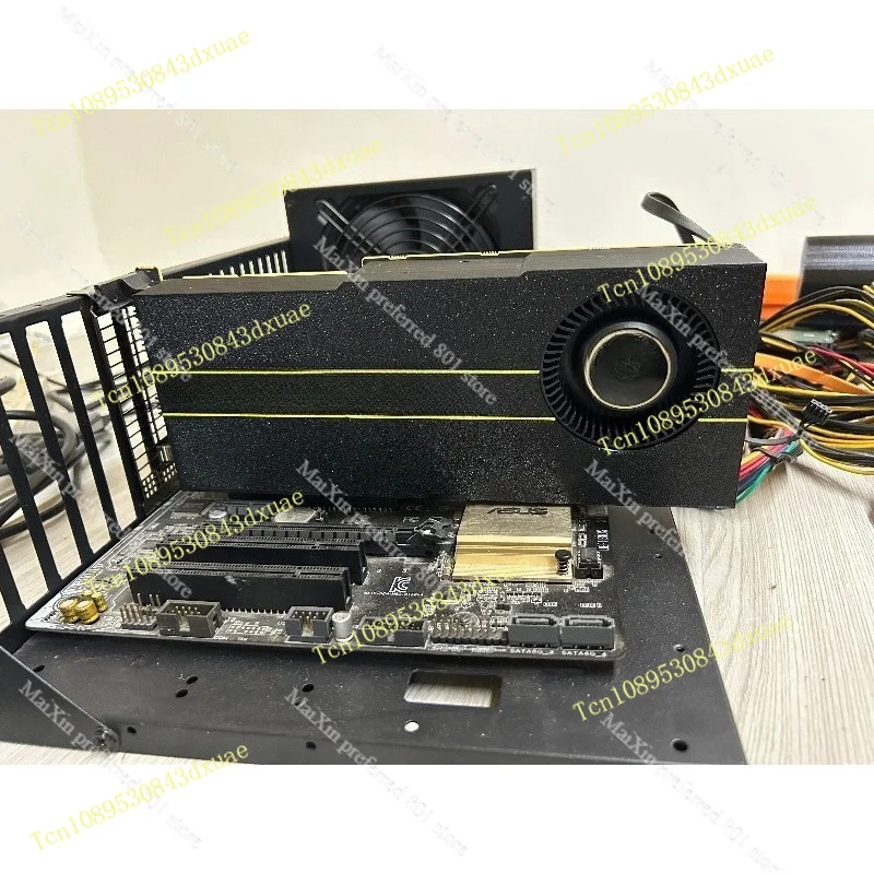 AMD MI50 Graphics Card Built - in Multi - color Cooling Fan Quiet and Efficient Fit for Modified Cooling Fan Kit