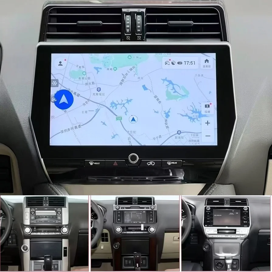 11.6inch Screen Car Multimedia Player Navigation For Toyota Land Cruiser Prado 150 LC150 2010-2022 Stereo Autoradio  GPS Android