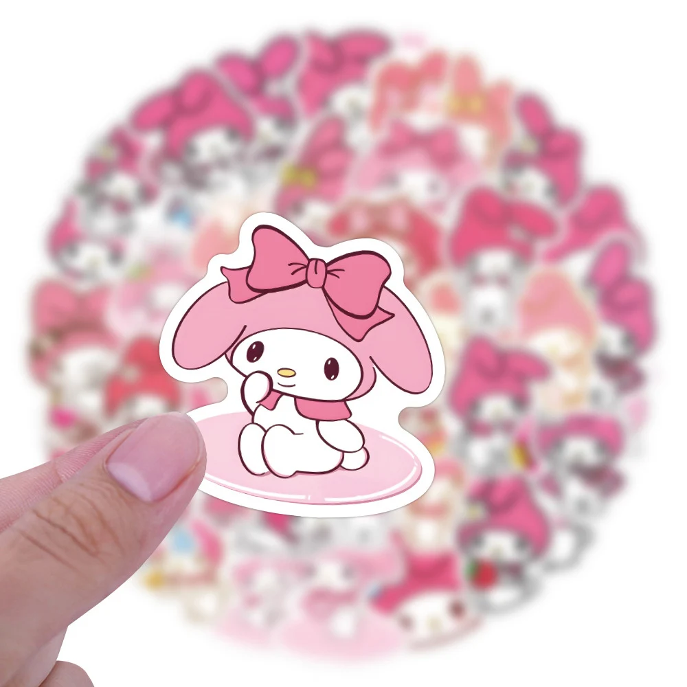 10/30/60 Stuks Schattige Sanrio Anime Mijn Melodie Stickers Kawaii Cartoon Kids Stickers Speelgoed Telefoon Briefpapier Koffer Grappige Graffiti Sticker