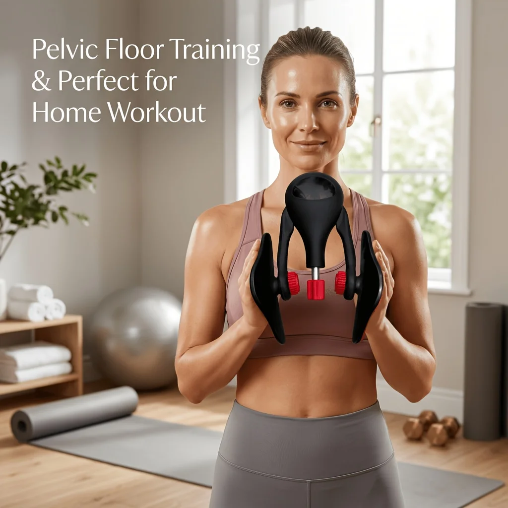 1PC Unisex Pelvic Floor Muscle Trainer, Kegel Trainer, Adjustable Resistance & 360 Degree Rotation on Both Sides, Thigh Inner Le
