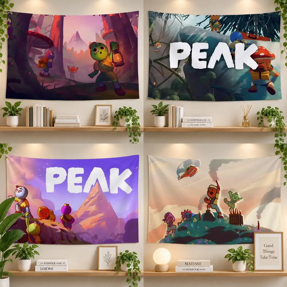 Game PEAK Mountain Adventure Flags Personalized Banner Flag Room Dorm Camping Picnic Garage Bar Outdoor Wall Decor