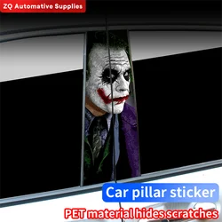 Car Stickers Joker Auto B-pillar Vinyl Decals Waterproof Car Center Column Cartoon Cover Scratches Decor Auto Accessories