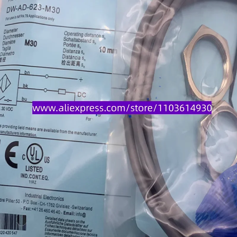 

3 шт. Новые индуктивные датчики приближения DW-AS-631-M18-002, DW-AD-631-M18-120, DW-AS-621-M18-002, DW-AD-621-M18-120, DW-AD-623-M18-120