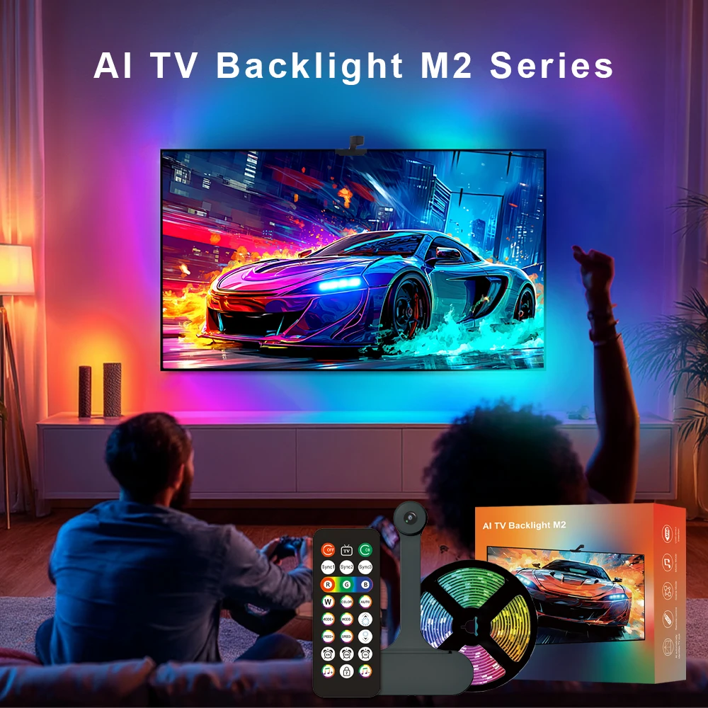 2027  Ambient TV Screen Overflow LED Light Strip Intelligent Camera Screen Color Capture Device TV Environment Overflow Color